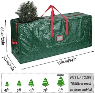 Kerstboom opbergtas 138 x 32 x 66 cm