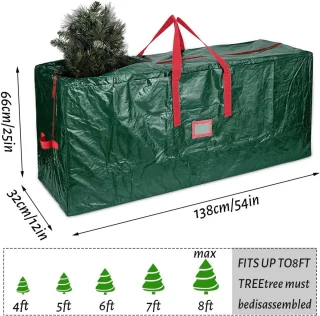 Kerstboom opbergtas 138 x 32 x 66 cm