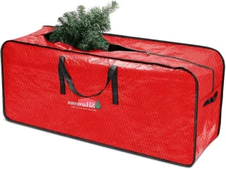 Kerstboom opbergtas 156 cm rood