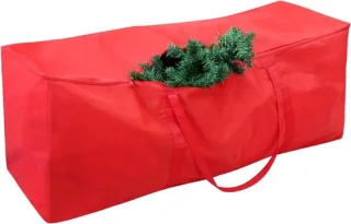 Kerstboom opbergtas 161x37x75cm rood