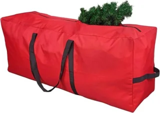 Kerstboom opbergtas 165 cm rood