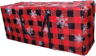 Kerstboom opbergtas 165x38x76 cm groen