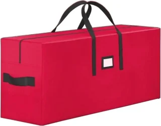 Kerstboom opbergtas 165x38x76 cm rood