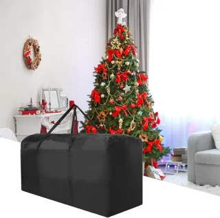 Kerstboom opbergtas 173x76x51 cm zwart