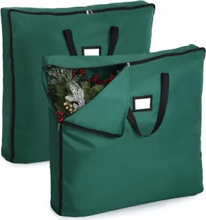 Kerstboom opbergtas, 2 stuks, groen