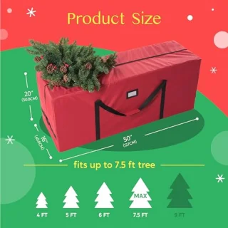 Kerstboom opbergtas 228,6 cm