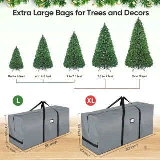 Kerstboom opbergtas 2,3 m - Grijs