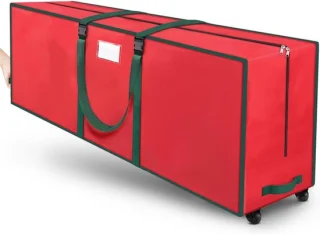Kerstboom opbergtas - 27 m - rood