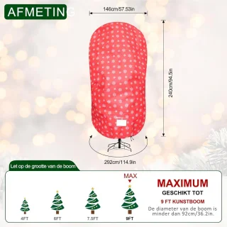Kerstboom opbergtas 2,7 m