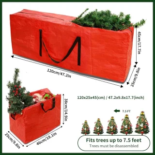 Kerstboom Opbergtas 3-delig, tot 2,3 m