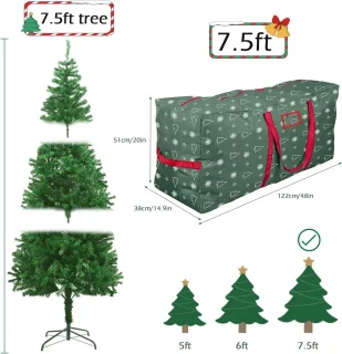 Kerstboom Opbergtas 600D Oxford Groen