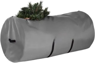Kerstboom opbergtas 70 x 152 cm grijs