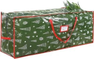 Kerstboom opbergtas - Boomhoes - 122 x 38 x 50 cm - groen