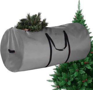 Kerstboom opbergtas - container draagtas - grijs