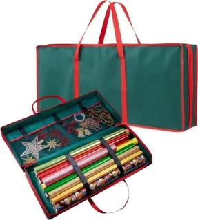 Kerstboom opbergtas met rits en handgrepen, 82 cm, groen