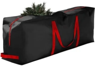 Kerstboom opbergtas - opvouwbare organizer - zwart
