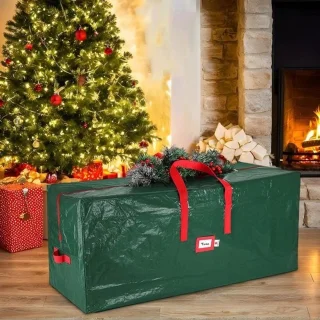 Kerstboom opbergtas – organizer voor kerstdecoratie – 165 x 38 x 76 cm – groen