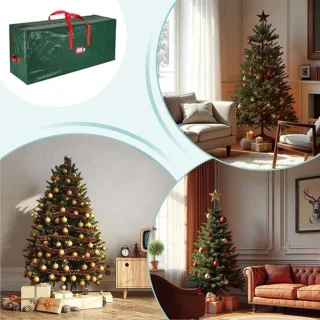Kerstboom opbergtas – organizer voor kerstdecoratie – 165 x 38 x 76 cm – groen