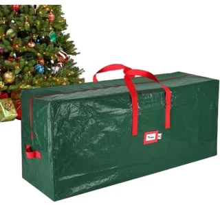 Kerstboom opbergtas – organizer voor kerstdecoratie – 165 x 38 x 76 cm – groen