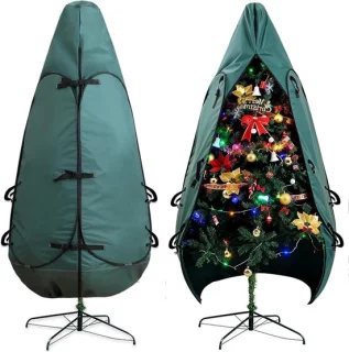 Kerstboom opbergtas - rechtopstaand pop-up - groen