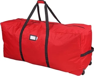 Kerstboom opbergtas roller tot 180 cm rood