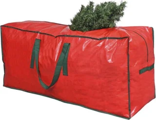 Kerstboom opbergtas rood 45x15x20 inch
