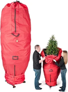 Kerstboom opbergtas rood
