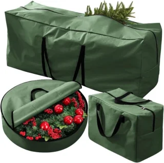 Kerstboom Opbergtas Set 7.5FT Groen