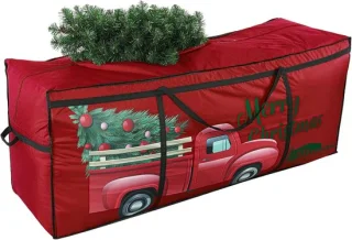 Kerstboom opbergtas tot 9 ft donkerrood