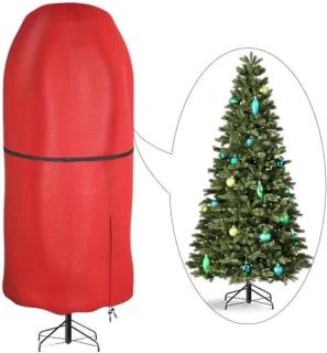 Kerstboom opbergtas waterdicht tot 9 ft rood