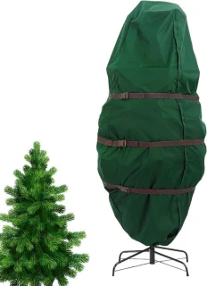 Kerstboom opbergtas - zilver