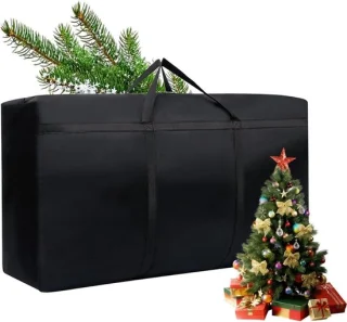 Kerstboom opbergtas zwart 110x60x35cm