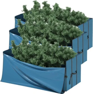 Kerstboom opbergzak voor kunstboom tot 2,4 m hoog - zwart