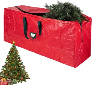 Kerstboom opslagzak 165 cm rood