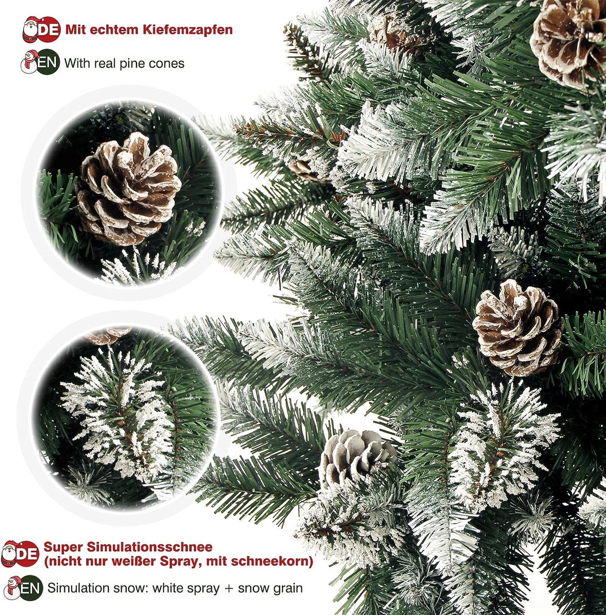 Kerstboom Spar 150 cm met Standaard