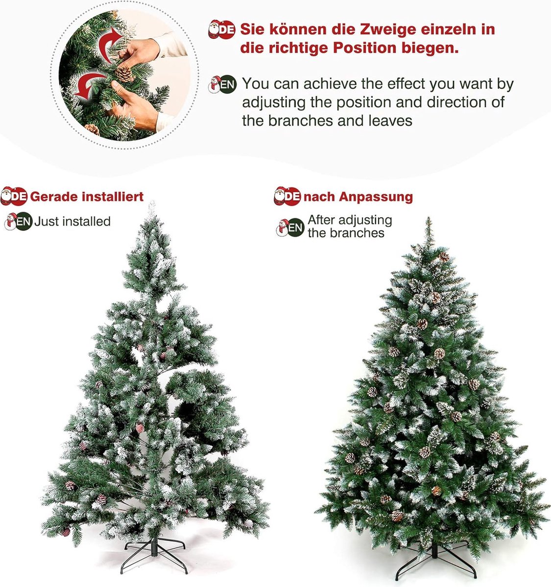 Kerstboom Spar 150 cm met Standaard