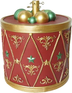 Kerstboom standaard rood kunststof