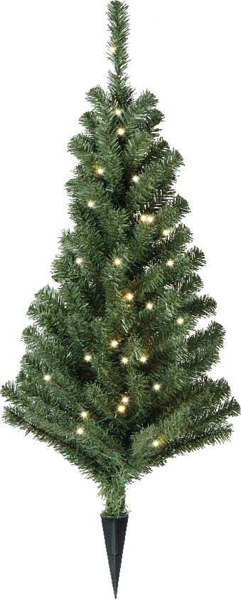 Kerstboom Steker 43cm Groen/Wit