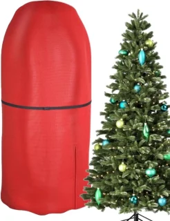 Kerstboom Tas - Opbergtas Kunstboom - Kerstboom Opbergen - Waterdicht Oxford Doek - Tot 5 voet - Rood