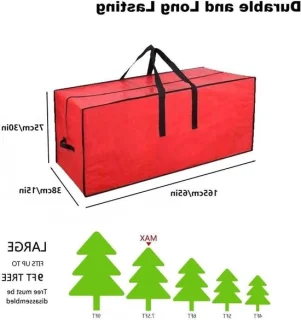Kerstboomhoes 250 cm rood