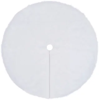 Kerstboomrok 150 cm wit imitatiebont
