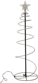 Kerstboomspiraal 140 cm 300 goudkleurige ledlampjes 3 m