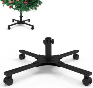 Kerstboomstandaard met wieltjes 60 cm metaal