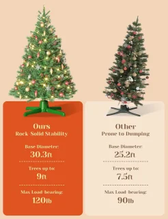 Kerstboomstandaard voor kunstbomen tot 240 cm