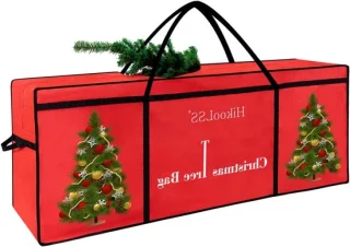 Kerstboomtas boomhoes opbergdoos 60 x 18 x 25 inch rood