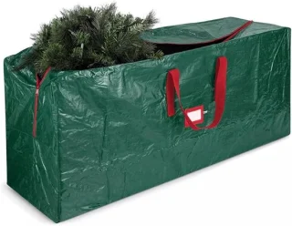 Kerstboomtas opberghoes 165x38x76 cm groen