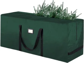 Kerstboomtas voor kunstboom, 152 x 76 x 51 cm, donkergroen