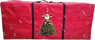 Kerstdecoratie opbergdoos 122 x 38 x 51 cm rood