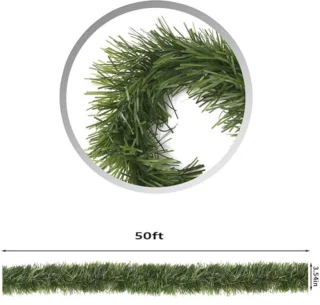 Kerstkrans Kunstdennen 15,5 m Groen