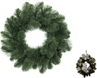 Kerstkrans met dennentakken, kunstkerstkrans